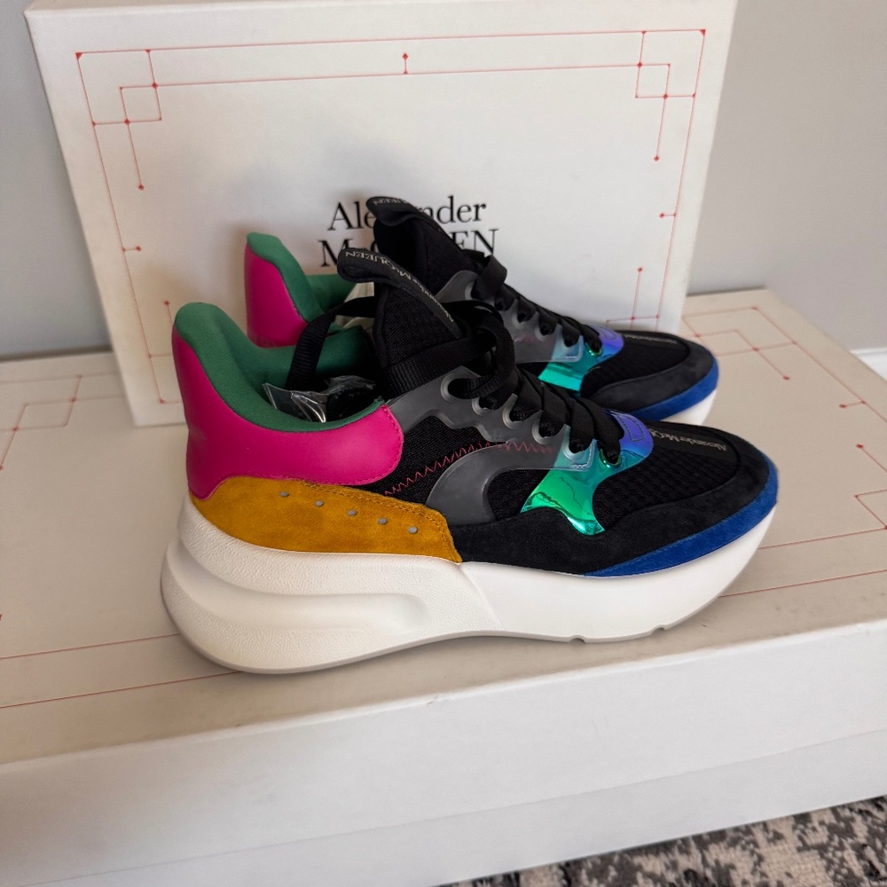 Alexander McQueen Multicolor Oversized Sneakers Size 7